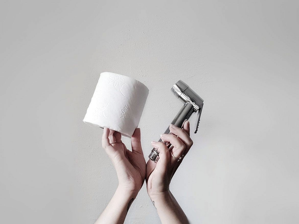 Papier toilette lavable - Motif feuilles - Objectif Zéro déchet