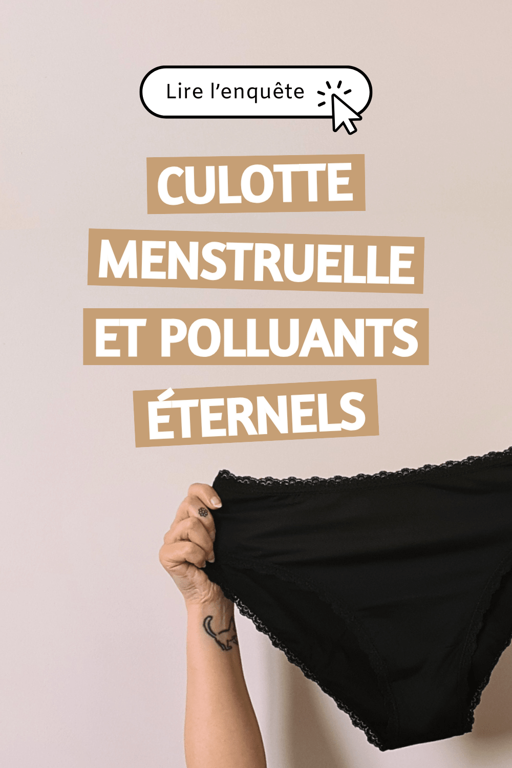 culotte menstruelle et polluants éternels